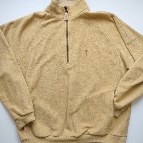 Vintage Straight Down Men's Golf Pullover Logo Sweatshirt 1/2 Zip  Size Medium - Picture 1 of 11